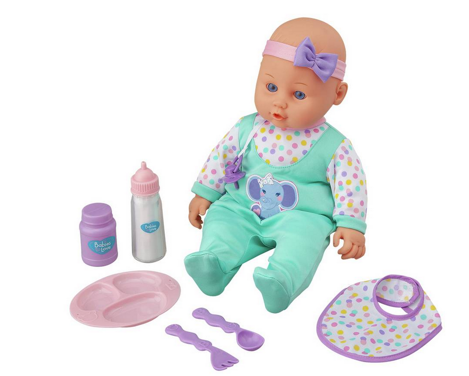 chad valley babies to love set of 4 dolls outfits